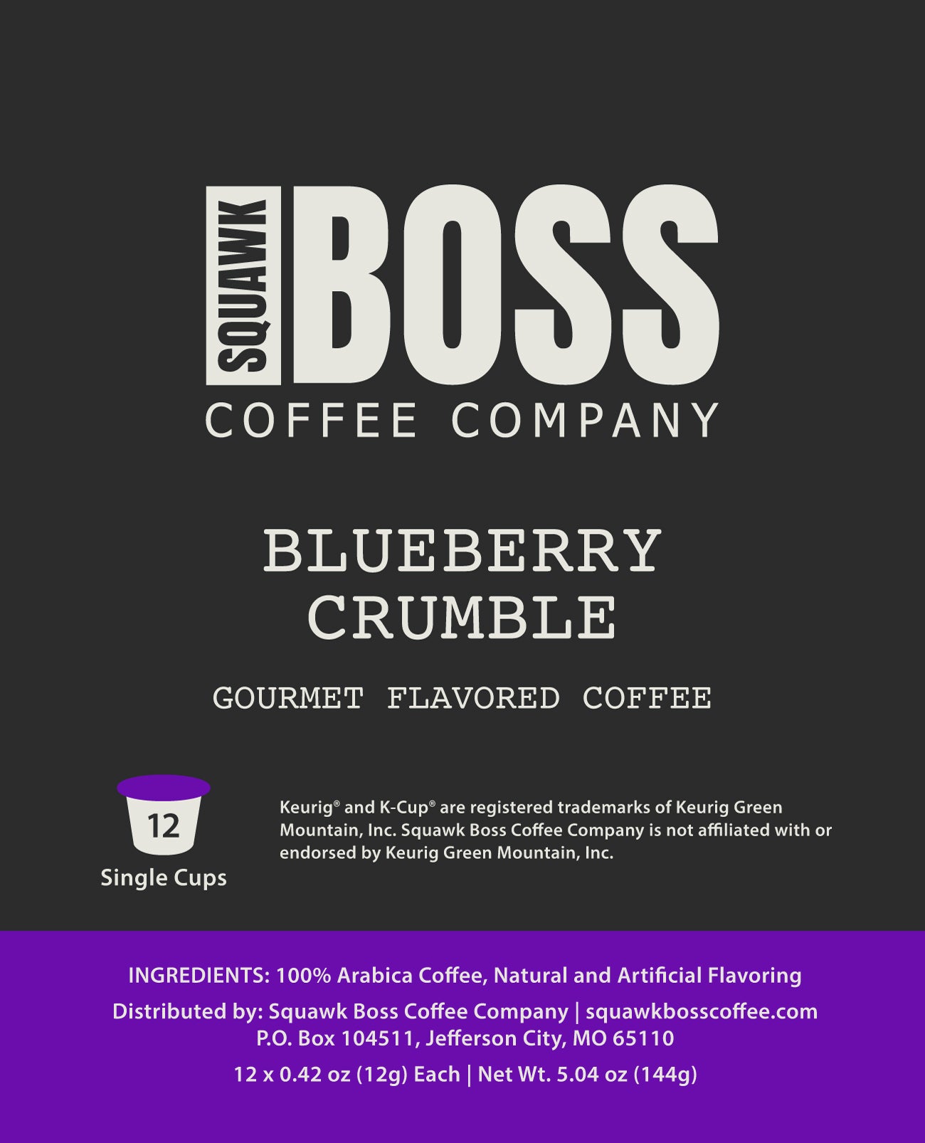 Blueberry Crumble - Single Cup