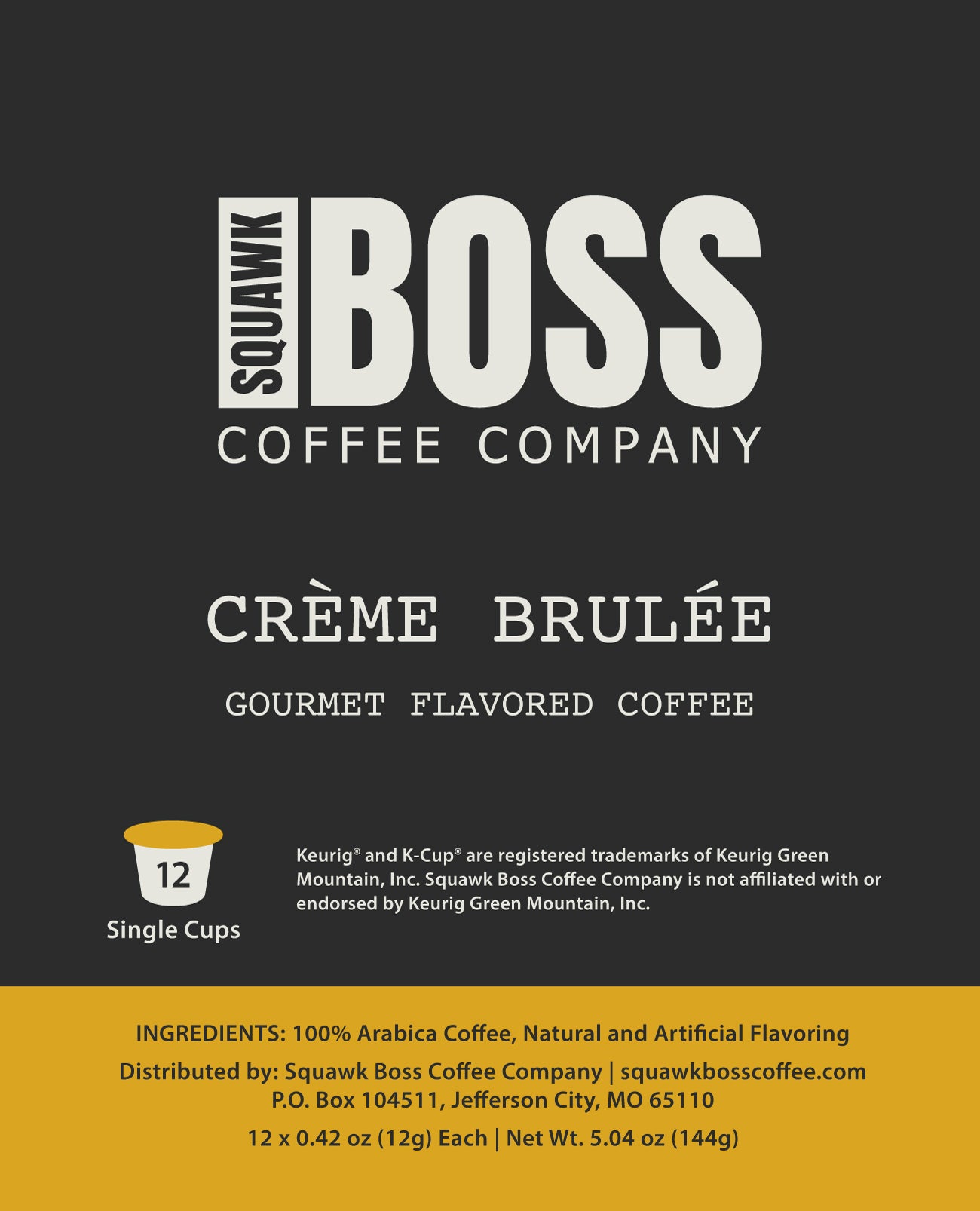 Crème Brulée - Single Cup