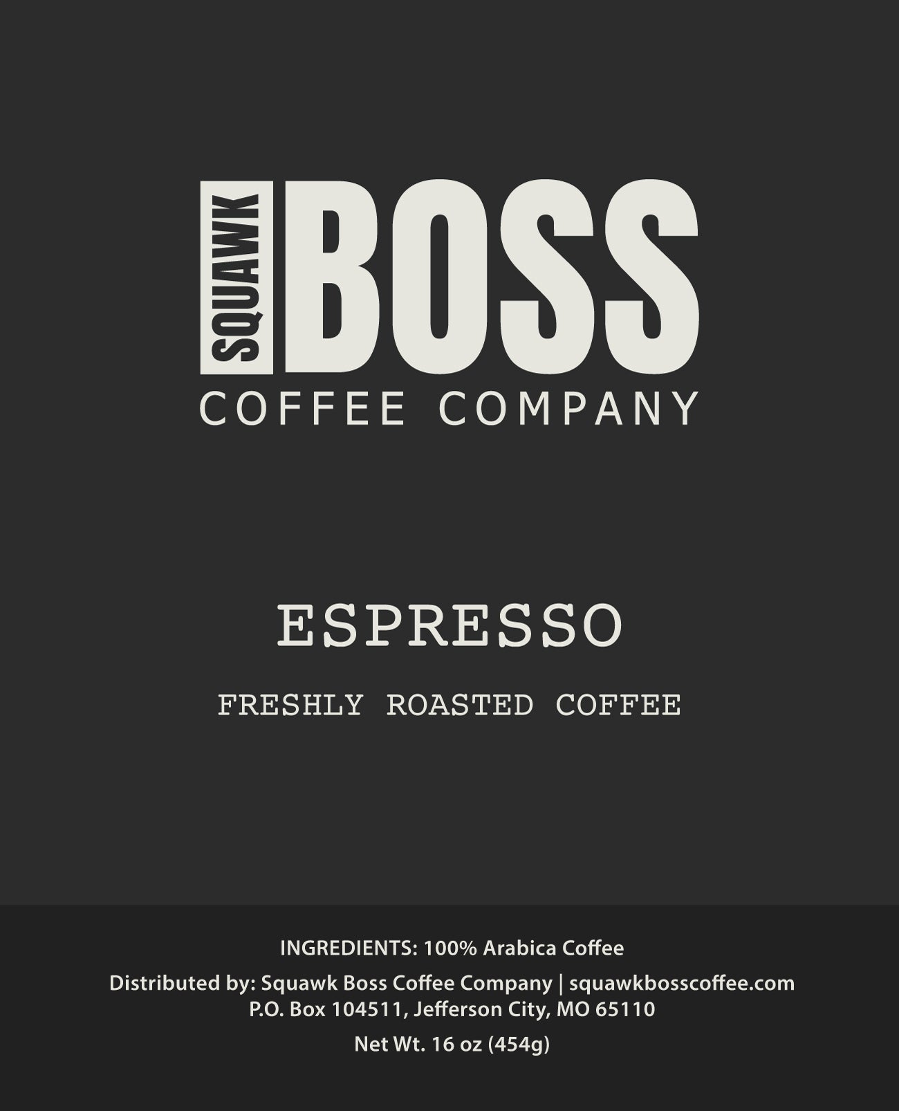 Espresso - 16 oz Bag