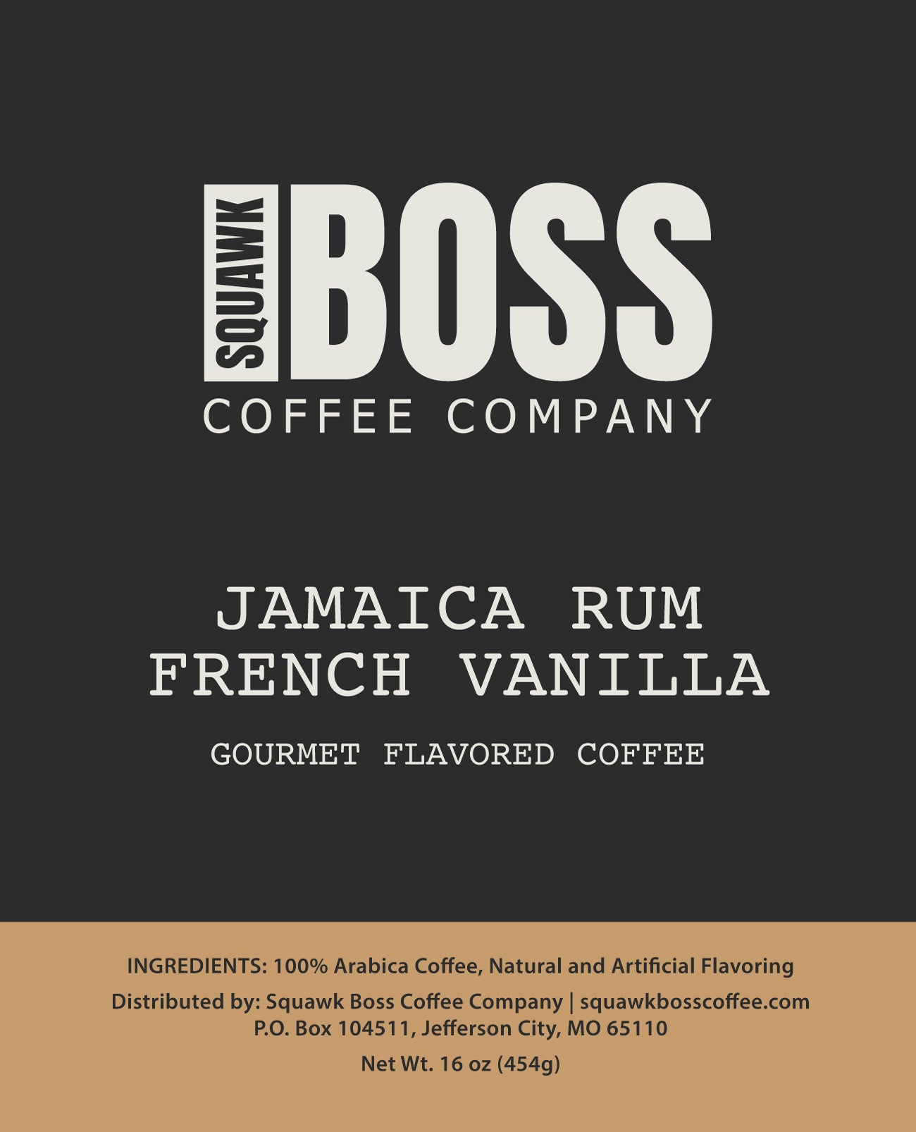 Jamaica Rum French Vanilla - 16 oz Bag