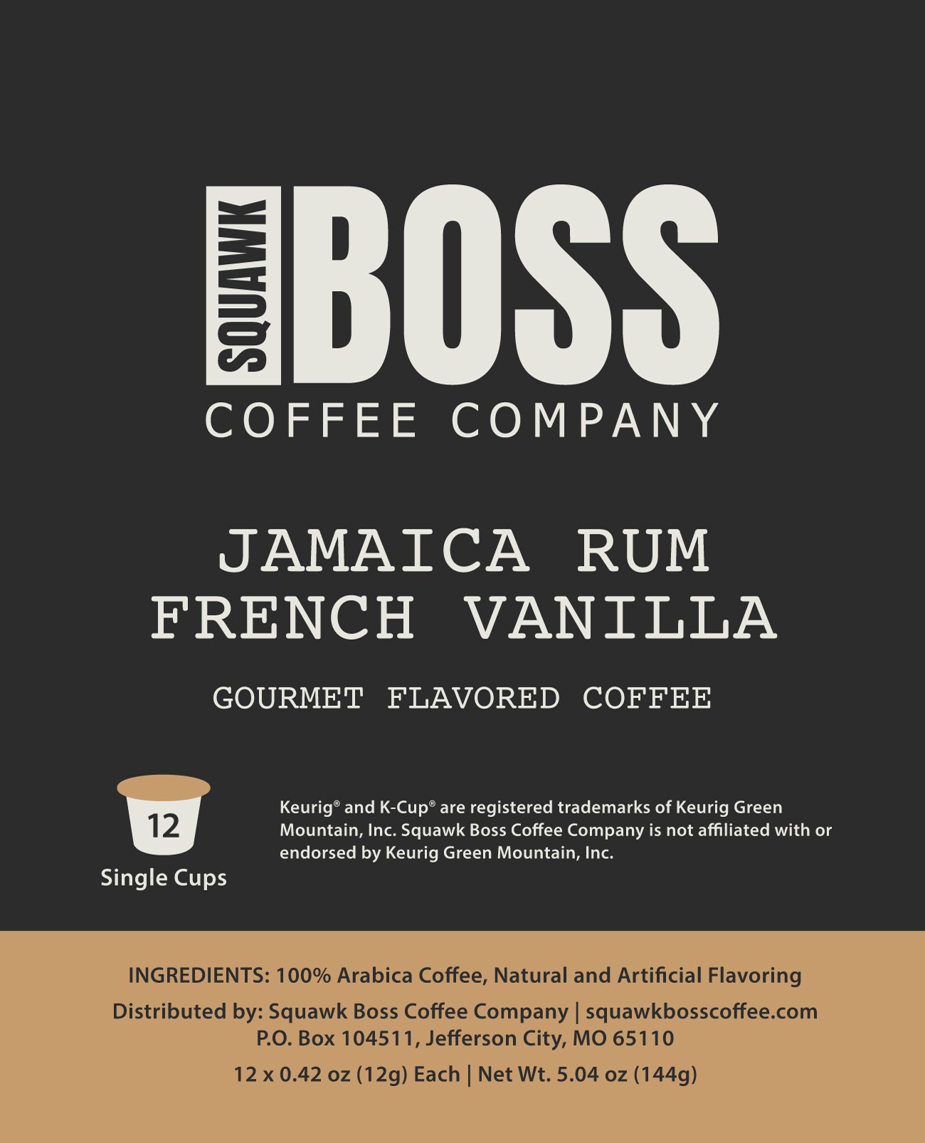 Jamaica Rum French Vanilla - Single Cup