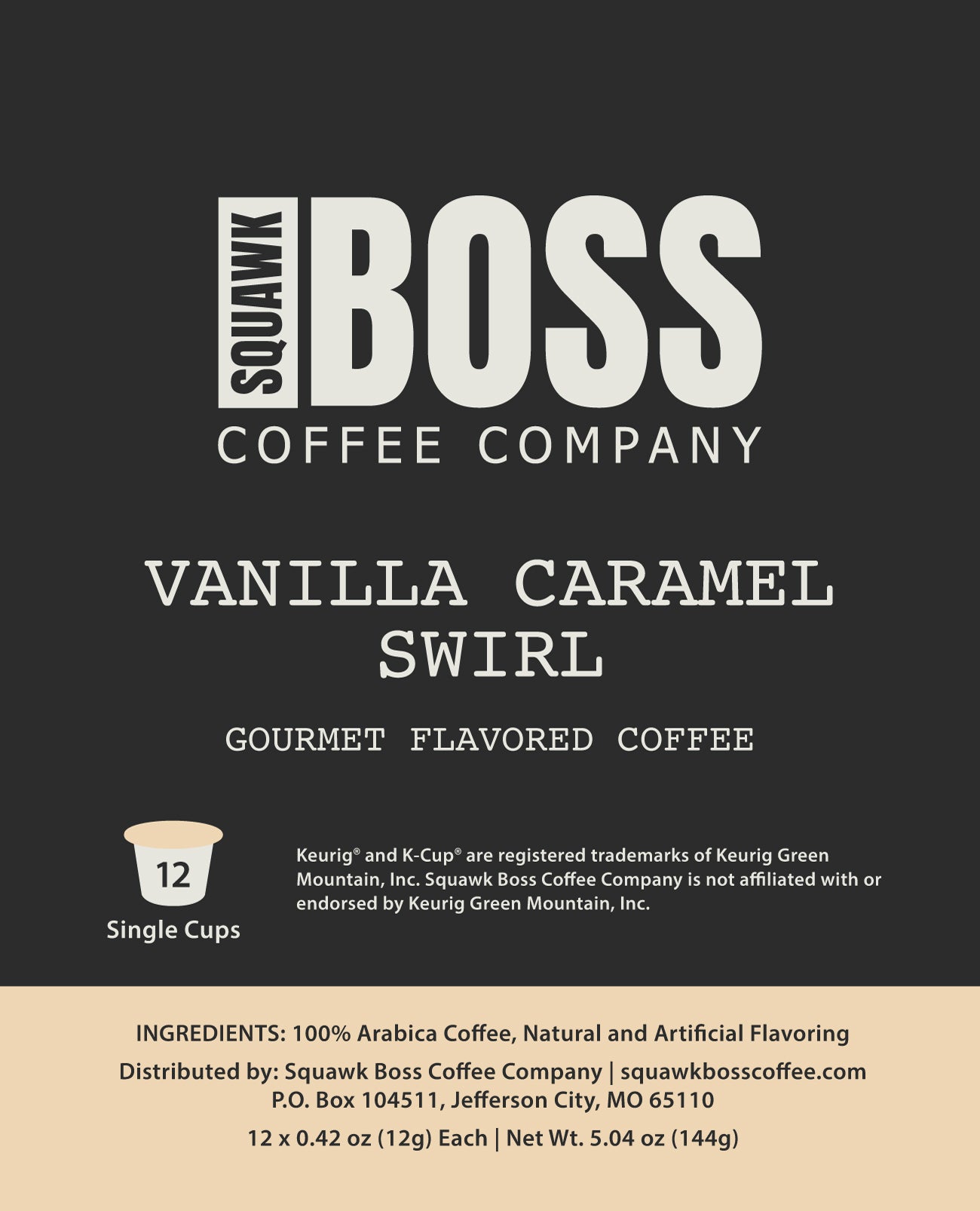 Vanilla Caramel Swirl - Single Cup